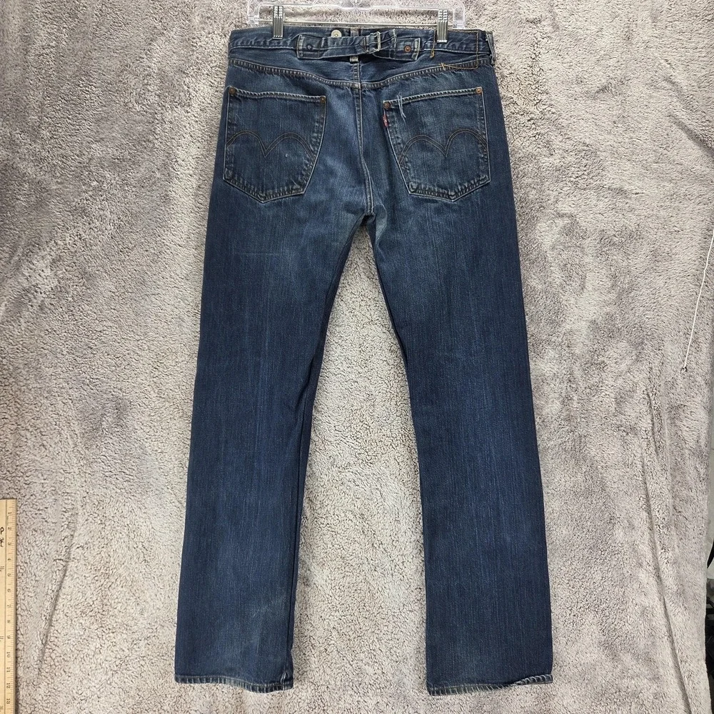 VTG Levis Jeans Mens Blue 1901 Special Edition Buckle Back Zip Fly Fits 34x32